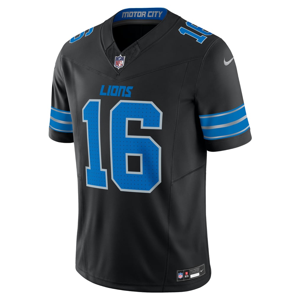 Men's Detroit Lions Jared Goff Nike Black Vapor F.U.S.E. Limited Jersey - Image 3