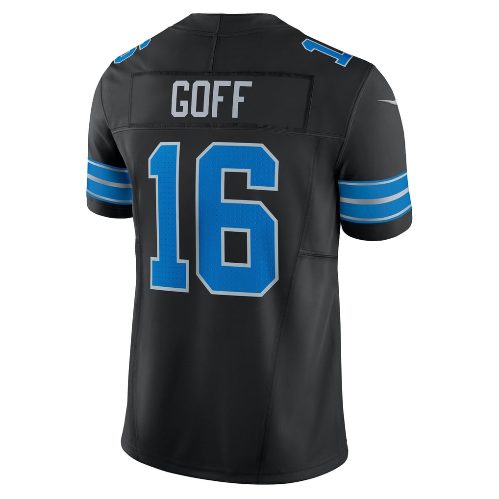 Men's Detroit Lions Jared Goff Nike Black Vapor F.U.S.E. Limited Jersey - Image 4