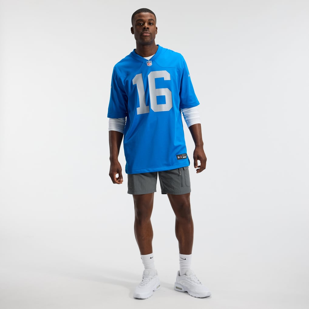 Men's Detroit Lions Jared Goff Nike  Blue Alternate Game Jersey - Image 5