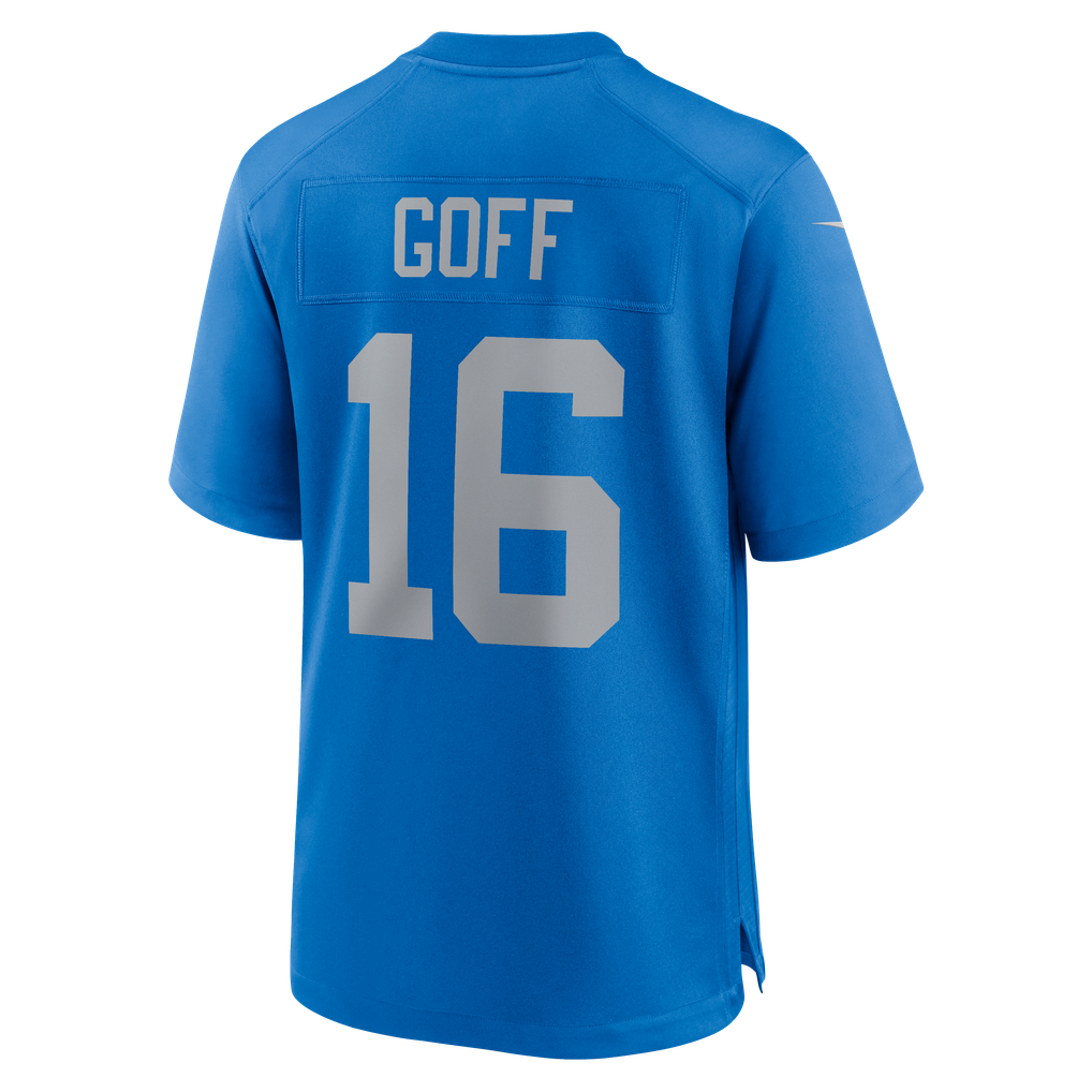 Men's Detroit Lions Jared Goff Nike  Blue Alternate Game Jersey - Image 8