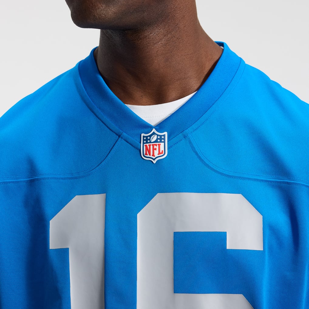 Men's Detroit Lions Jared Goff Nike  Blue Alternate Game Jersey - Image 9