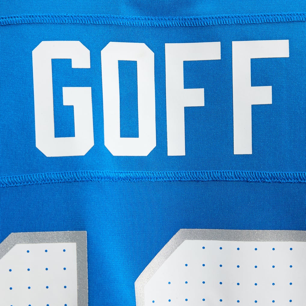 Men's Detroit Lions Jared Goff Nike Blue Game Jersey - Image 13