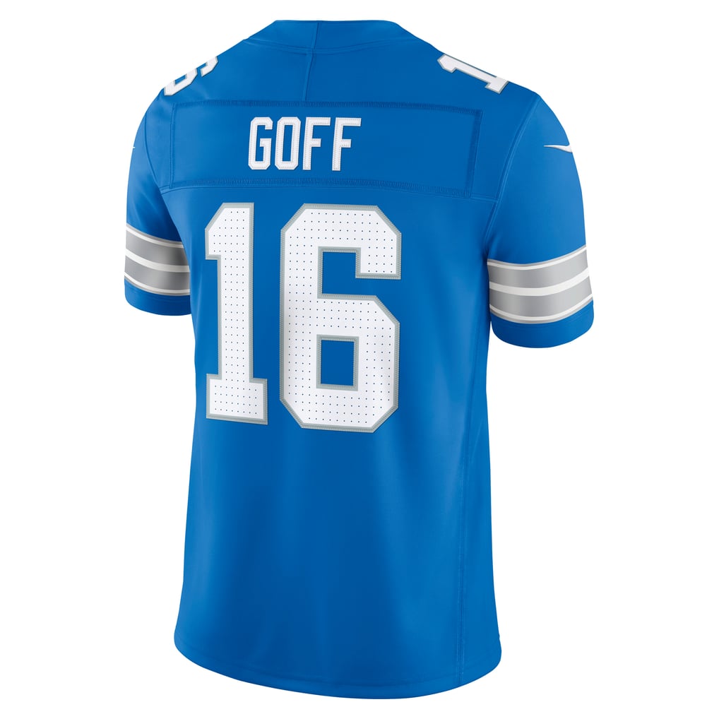 Men's Detroit Lions Jared Goff Nike Blue Team Vapor F.U.S.E. Stitched Limited Jersey - Image 4