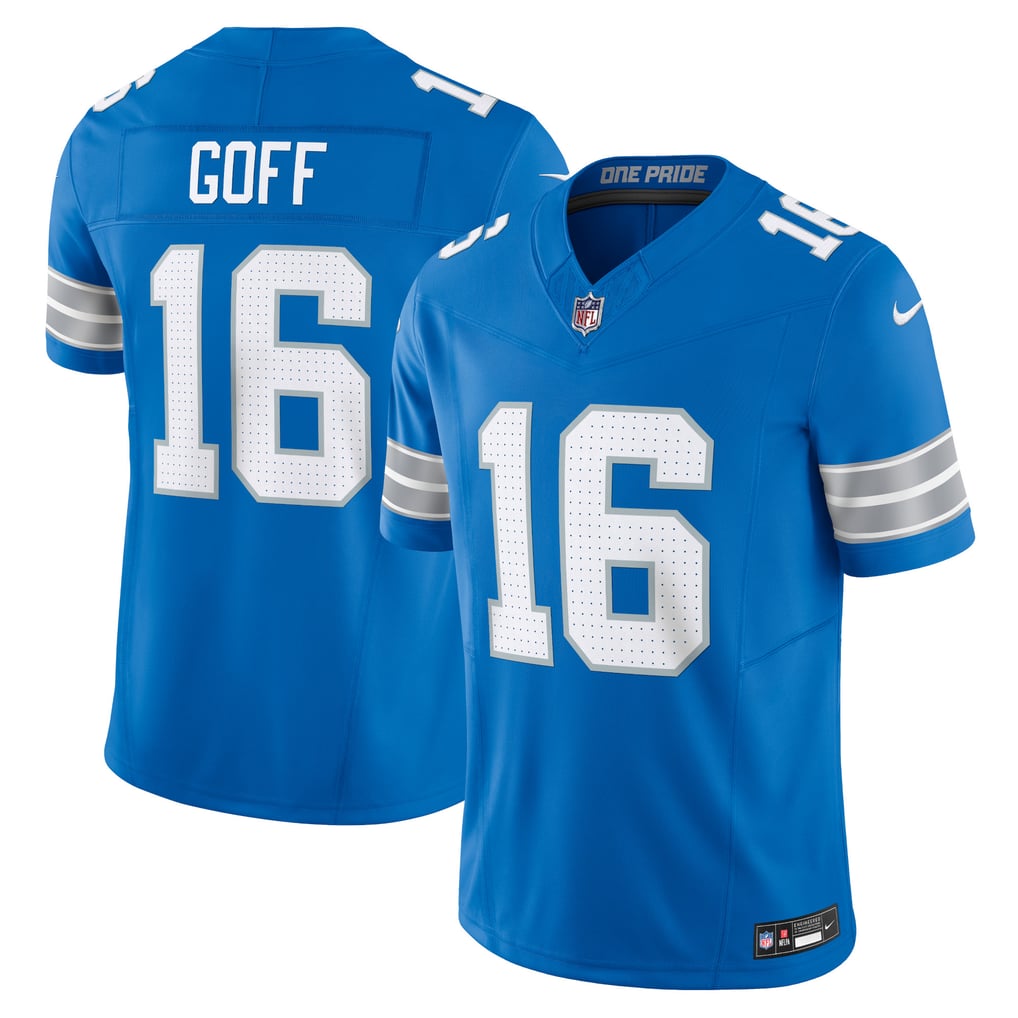 Men's Detroit Lions Jared Goff Nike Blue Vapor F.U.S.E. Limited Jersey - Image 2