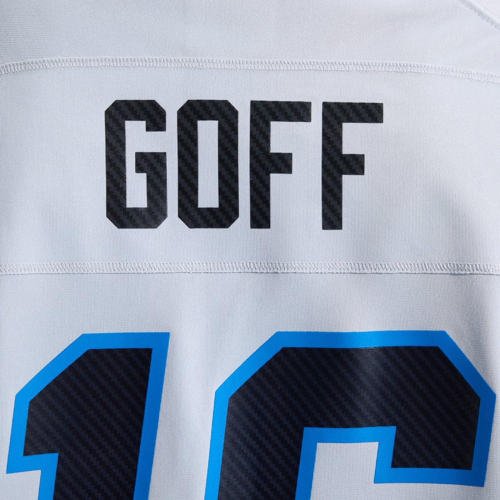 Men's Detroit Lions Jared Goff Nike Silver 2026 Rivalries Collection Game Jersey - Image 12