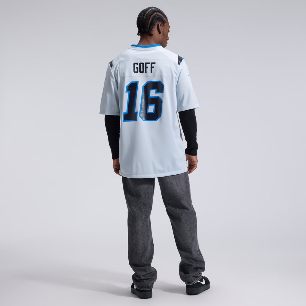 Men's Detroit Lions Jared Goff Nike Silver 2026 Rivalries Collection Game Jersey - Image 6