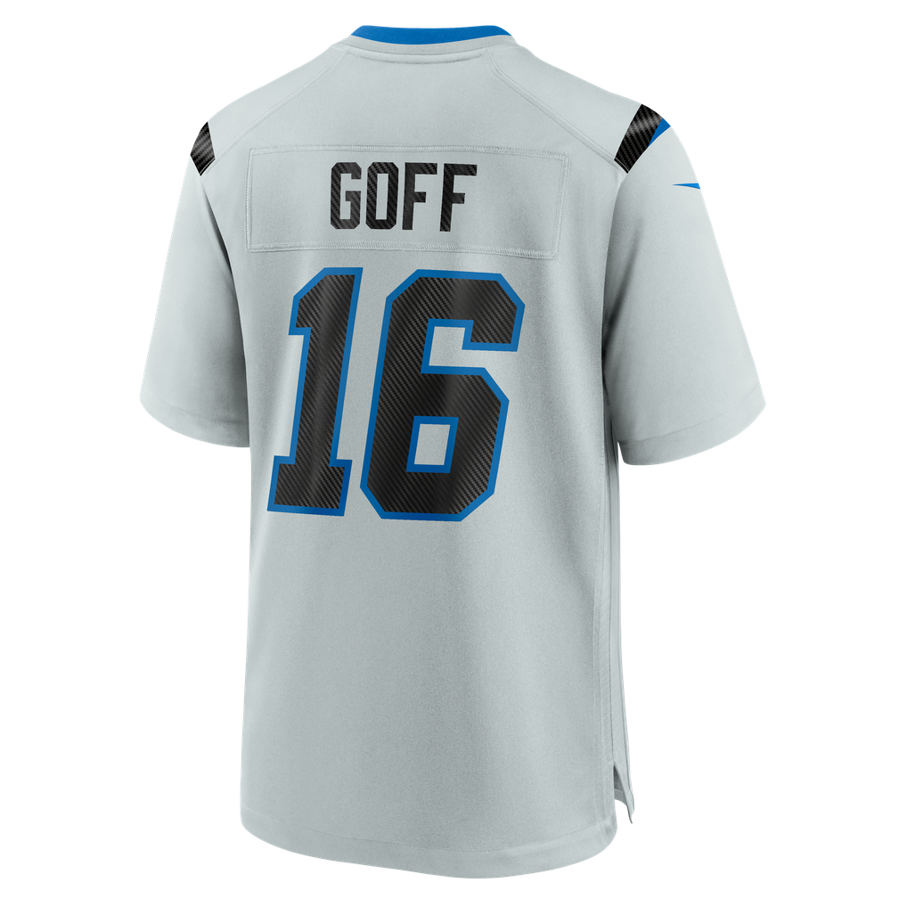 Men's Detroit Lions Jared Goff Nike Silver 2026 Rivalries Collection Game Jersey - Image 8