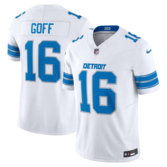Men's Detroit Lions Jared Goff Nike White Vapor F.U.S.E. Limited Jersey - Image 1