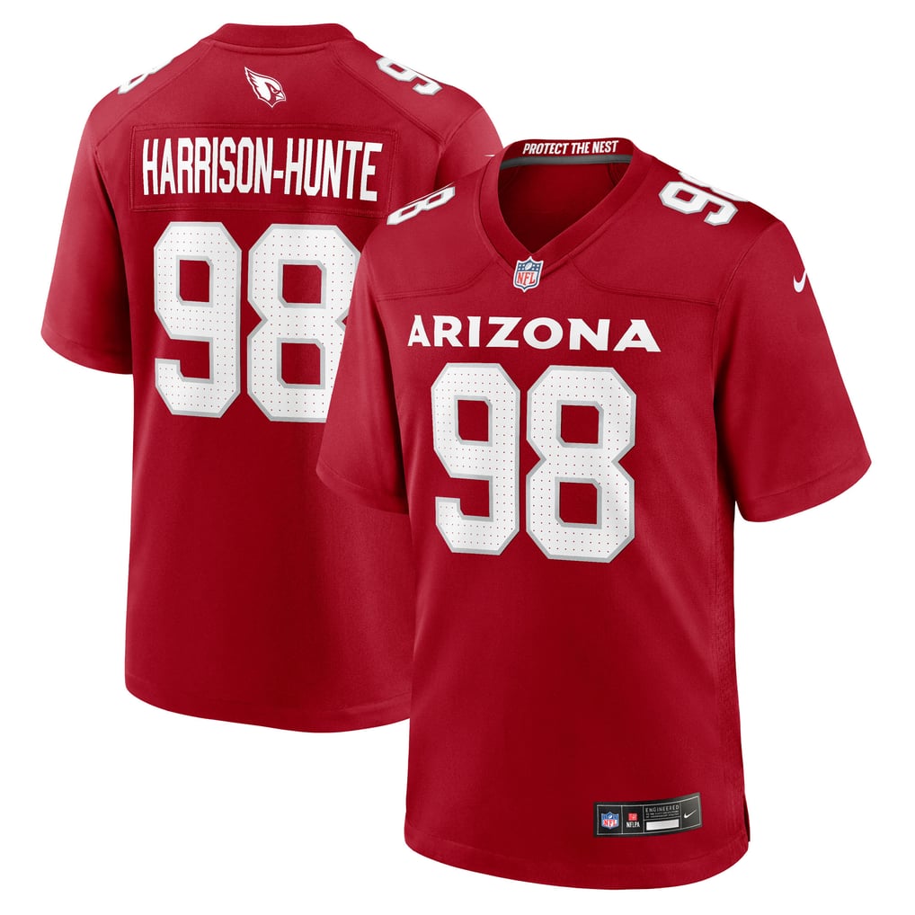 Men's Arizona Cardinals Jared Harrison-Hunte Nike Cardinal Team Game Jersey - Image 2