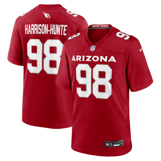 Men's Arizona Cardinals Jared Harrison-Hunte Nike Cardinal Team Game Jersey - Image 1