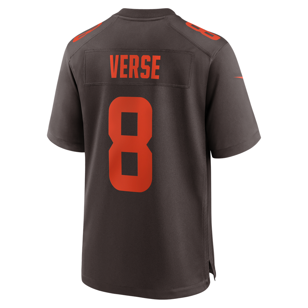 Men's Cleveland Browns Jared Verse Nike Brown Men's Nike Game Jersey - Image 4