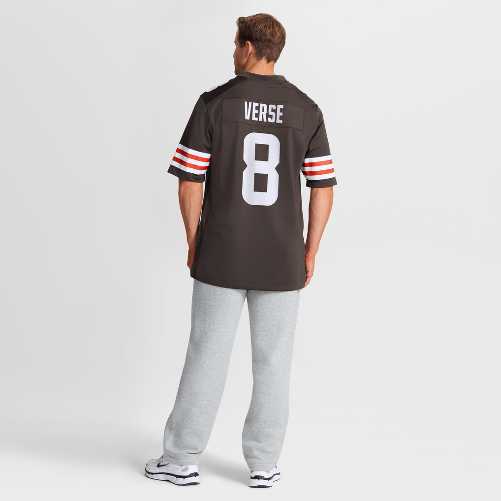 Men's Cleveland Browns Jared Verse Nike Brown Men's Nike Game Jersey - Image 6