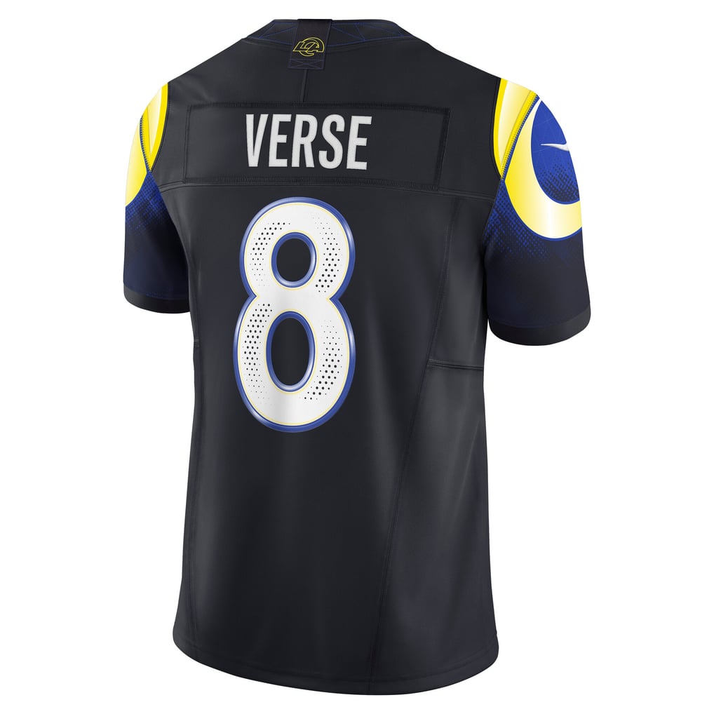Men's Los Angeles Rams Jared Verse Nike Dark Blue Rivalries Collection Stitched Limited Jersey - Image 4