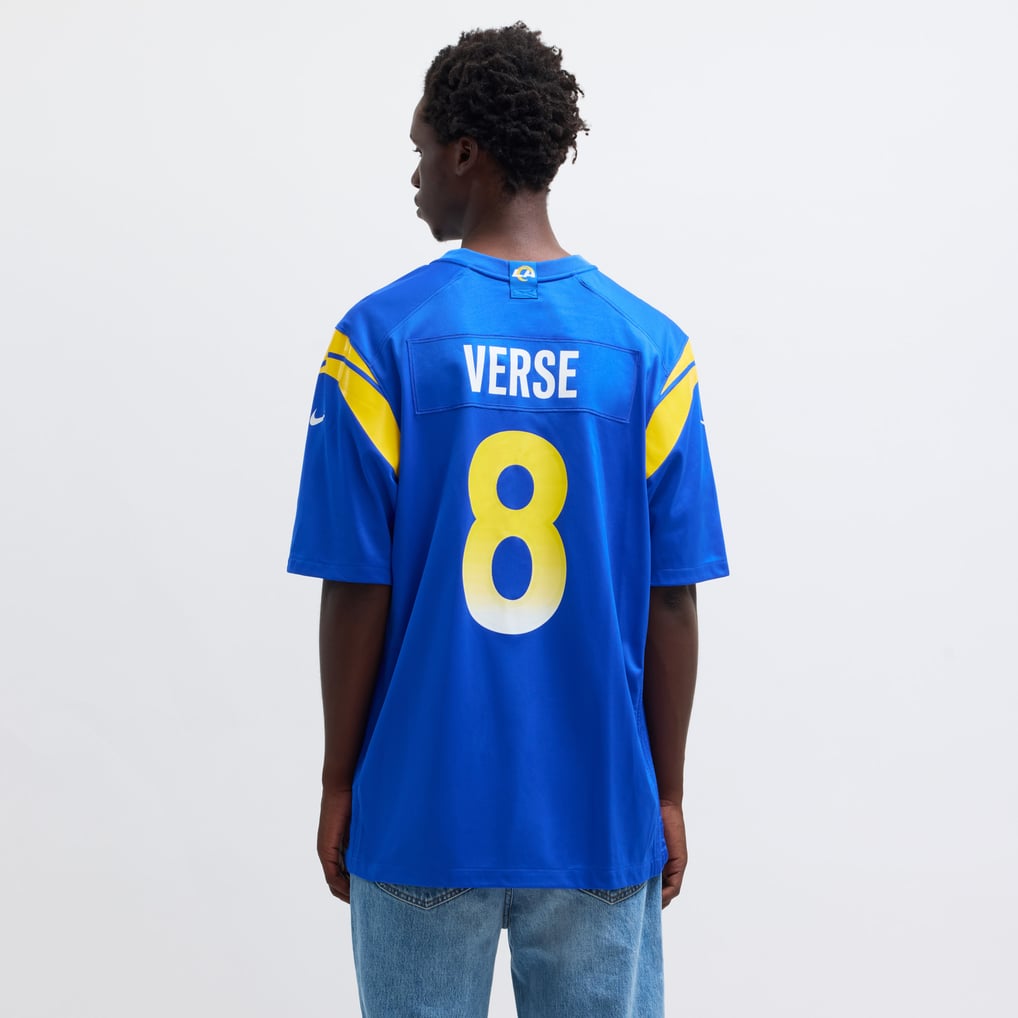 Men's Los Angeles Rams Jared Verse Nike Royal  Player Game Jersey - Image 6