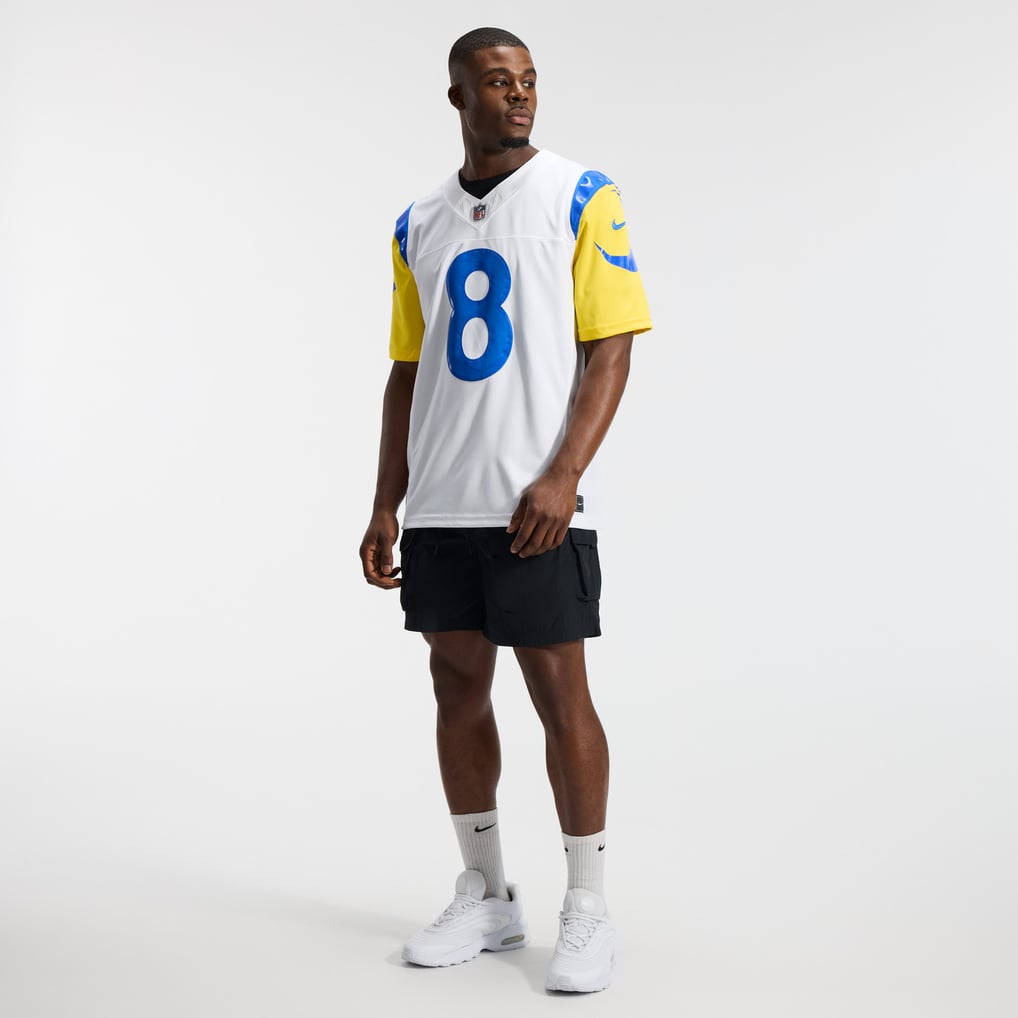 Men's Los Angeles Rams Jared Verse Nike White Vapor F.U.S.E. Stitched Limited Jersey - Image 5