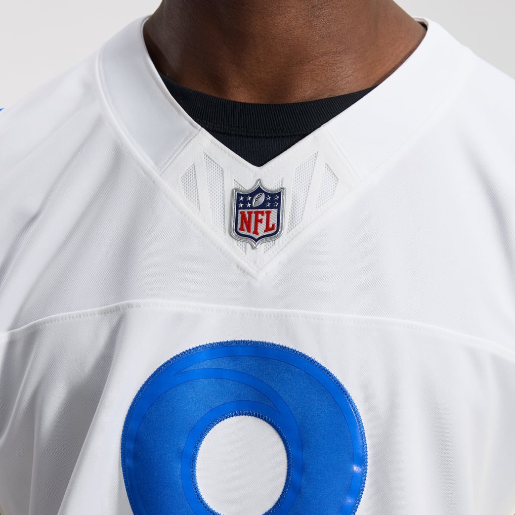 Men's Los Angeles Rams Jared Verse Nike White Vapor F.U.S.E. Stitched Limited Jersey - Image 10