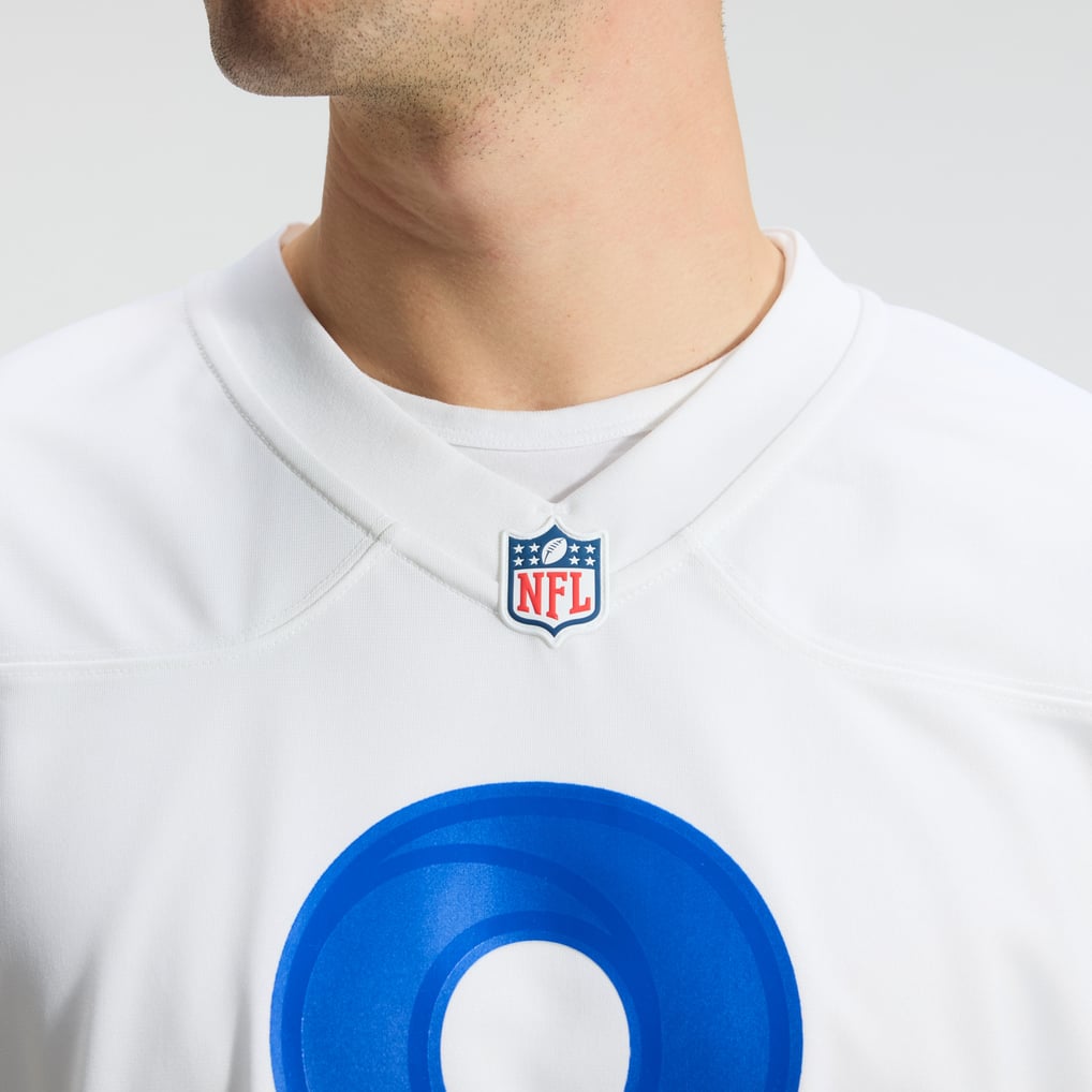 Men's Los Angeles Rams Jared Verse Nike White White Game Player Jersey - Image 10