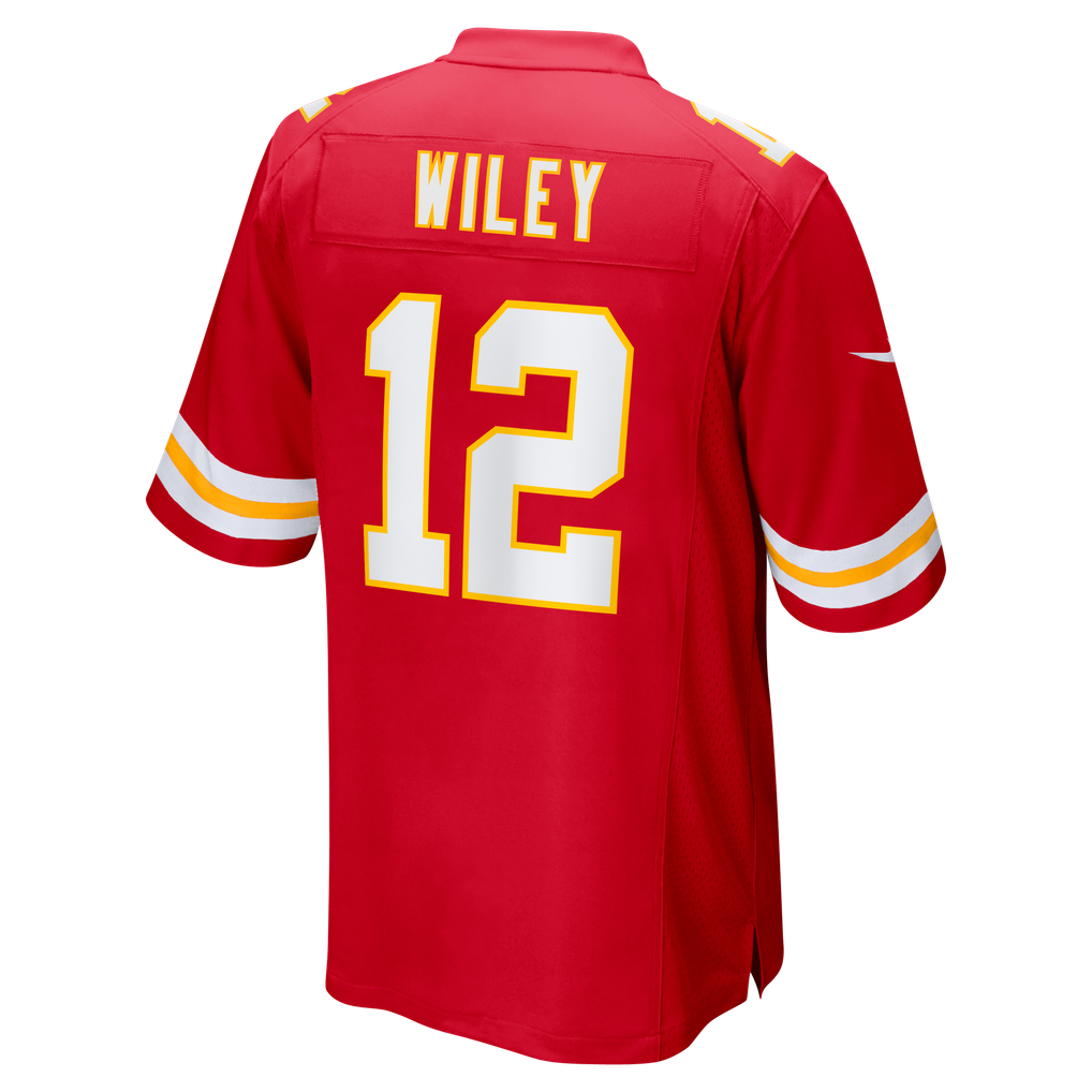 Men's Kansas City Chiefs Jared Wiley Nike  Red  Game Jersey - Image 4