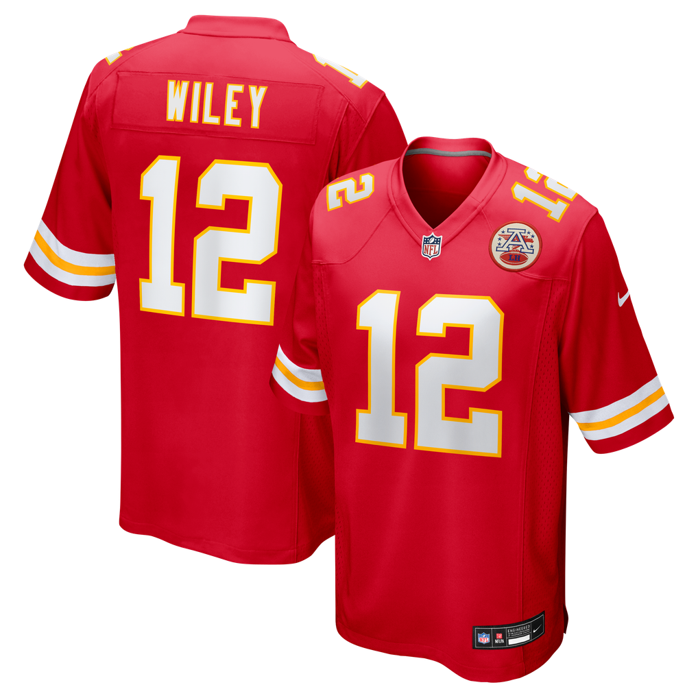 Men's Kansas City Chiefs Jared Wiley Nike  Red  Game Jersey - Image 1