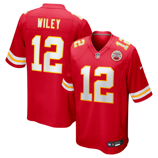 Men's Kansas City Chiefs Jared Wiley Nike  Red  Game Jersey - Image 1