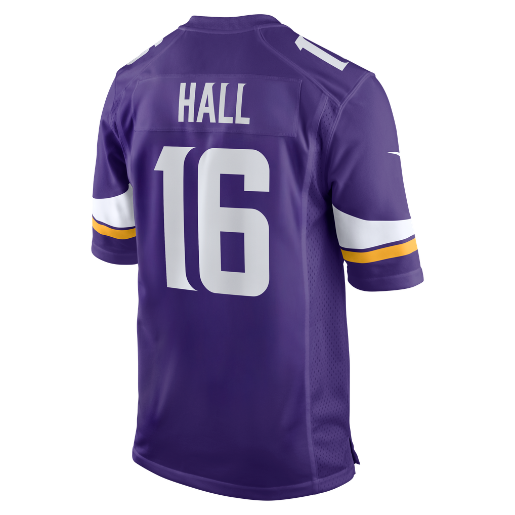 Men's Minnesota Vikings Jaren Hall Nike  Purple  Game Jersey - Image 4