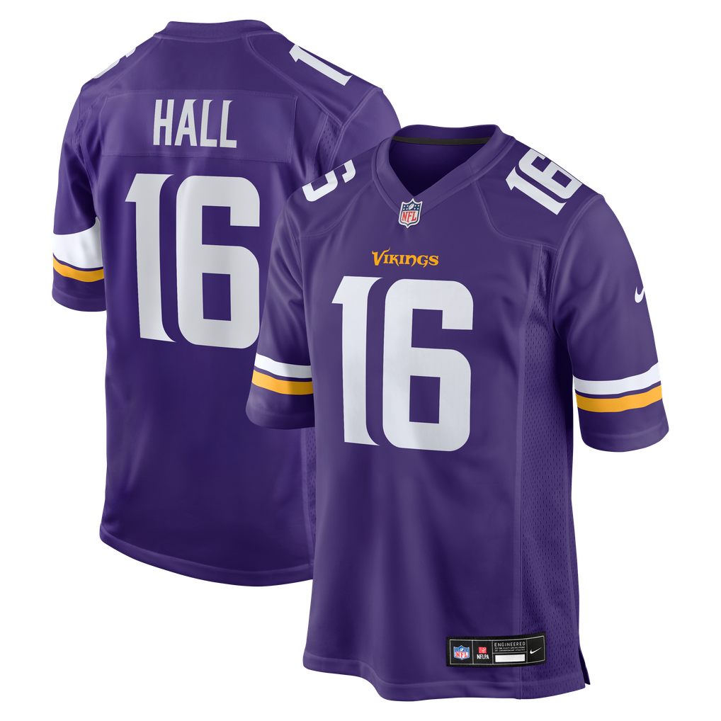 Men's Minnesota Vikings Jaren Hall Nike  Purple  Game Jersey - Image 1