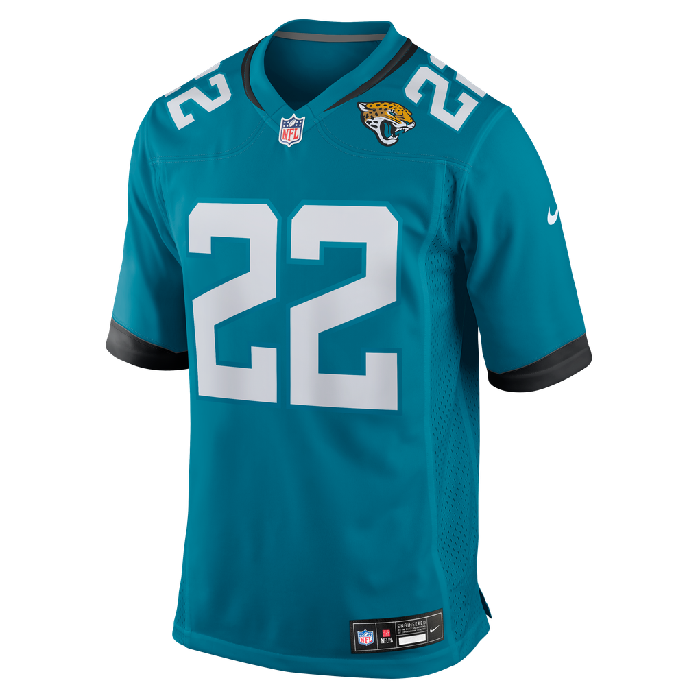 Men's Jacksonville Jaguars Jarrian Jones Nike  Teal Team Game Jersey - Image 3