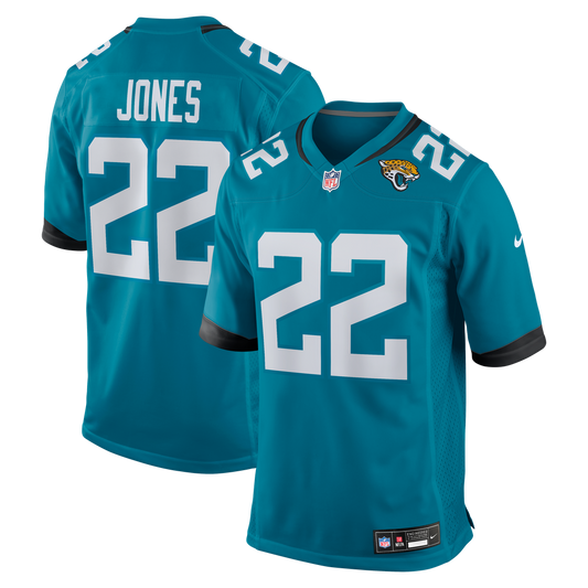 Men's Jacksonville Jaguars Jarrian Jones Nike  Teal Team Game Jersey - Image 1