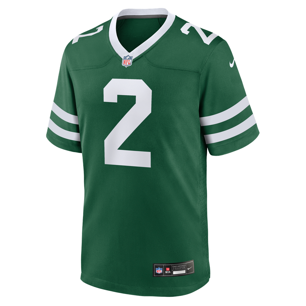 Men's New York Jets Jarvis Brownlee Jr. Nike Legacy Green Team Game Jersey - Image 5