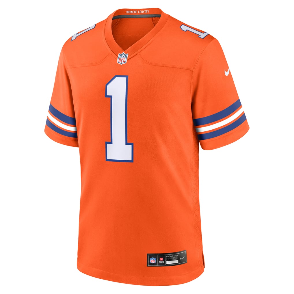 Men's Denver Broncos Jason Elam Nike Orange Retired Player Alternate Game Jersey - Image 3