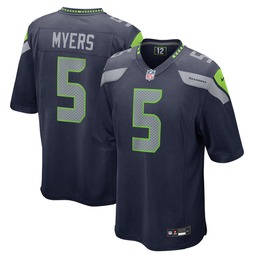 Men's Seattle Seahawks Jason Myers Nike  College Navy  Game Jersey - Image 1