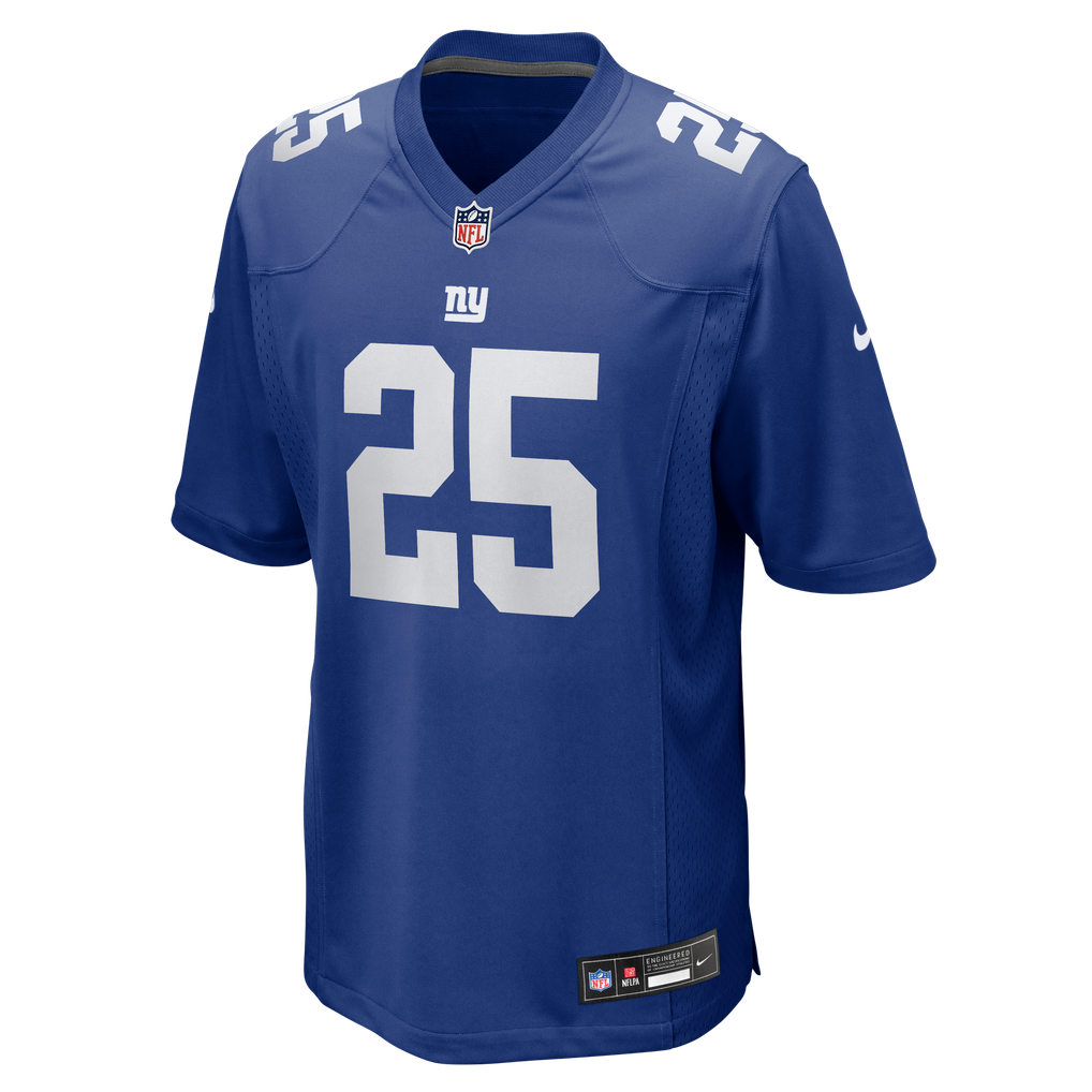 Men's New York Giants Jason Pinnock Nike Royal Team Game Jersey - Image 5