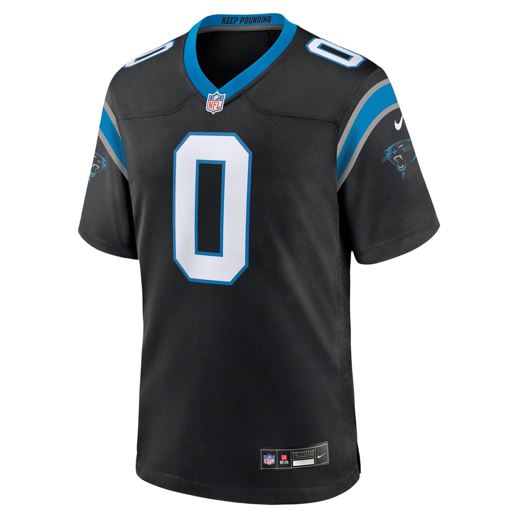 Men's Carolina Panthers Ja'Tavion Sanders Nike Black Game Jersey - Image 3