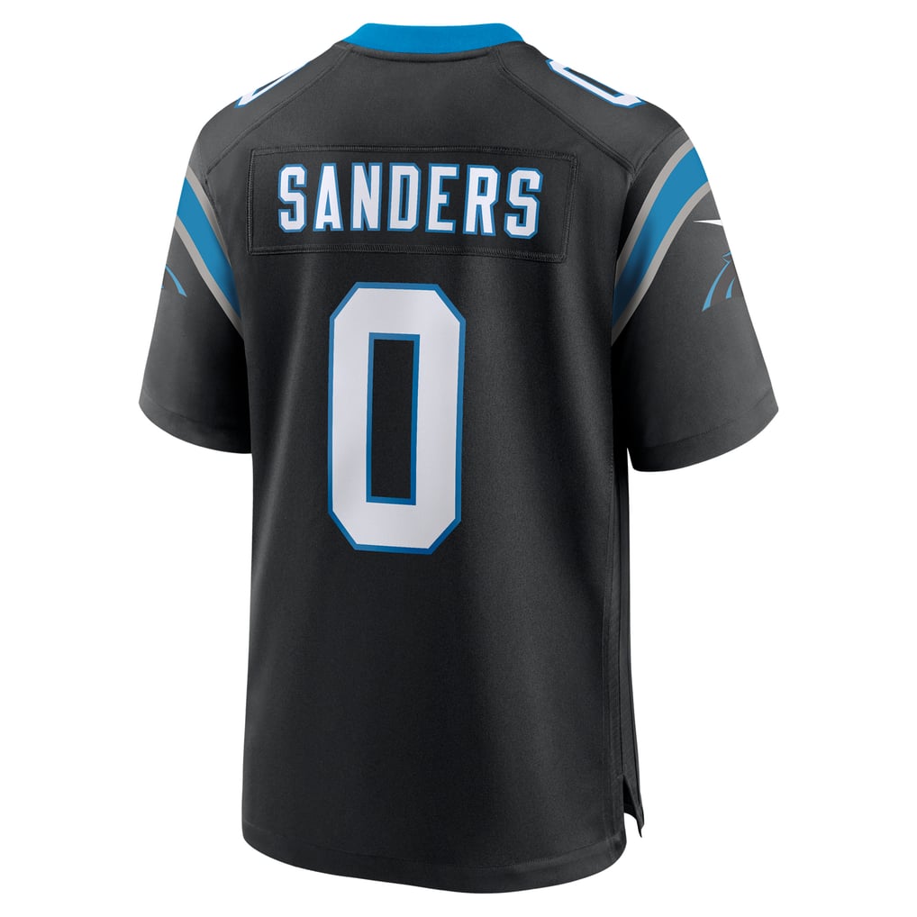 Men's Carolina Panthers Ja'Tavion Sanders Nike Black Game Jersey - Image 4