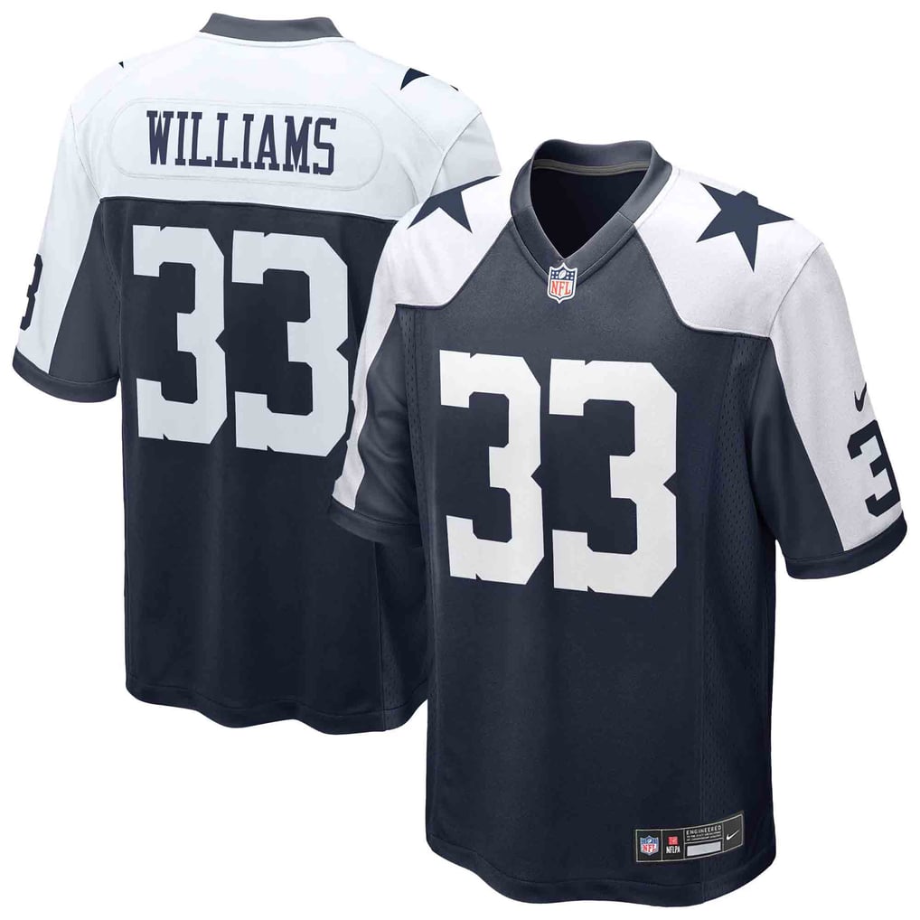 Men's Dallas Cowboys Javonte Williams Nike Navy Alternate Game Jersey - Image 1