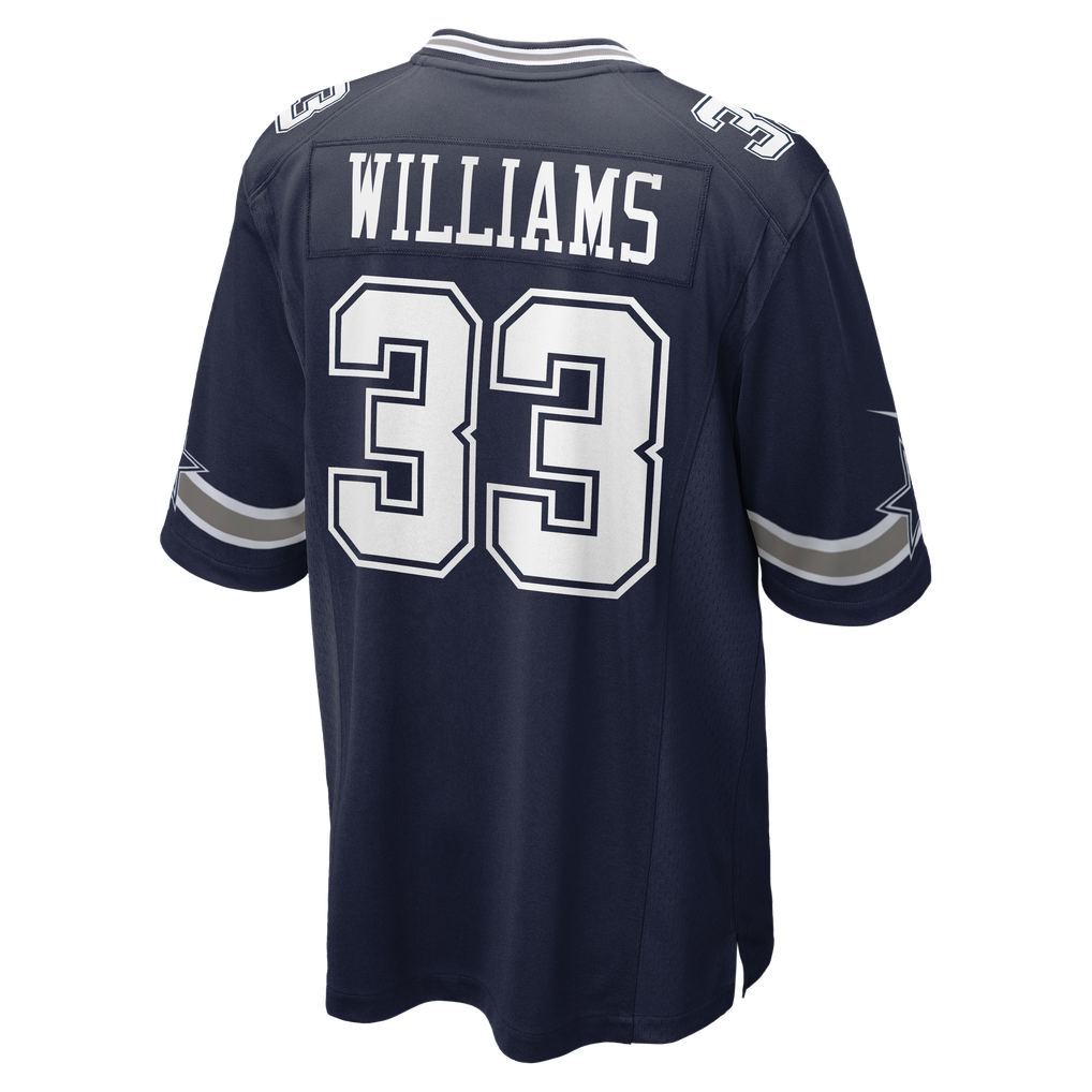 Men's Dallas Cowboys Javonte Williams Nike Navy Team Game Jersey - Image 4
