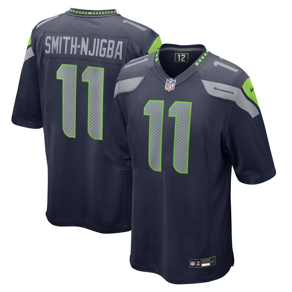 Men's Seattle Seahawks Jaxon Smith-Njigba Nike  College Navy  Game Jersey - Image 2