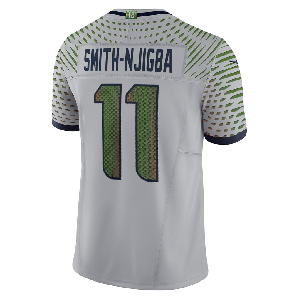 Men's Seattle Seahawks Jaxon Smith-Njigba Nike Gray Rivalries Collection Stitched Limited Jersey - Image 4
