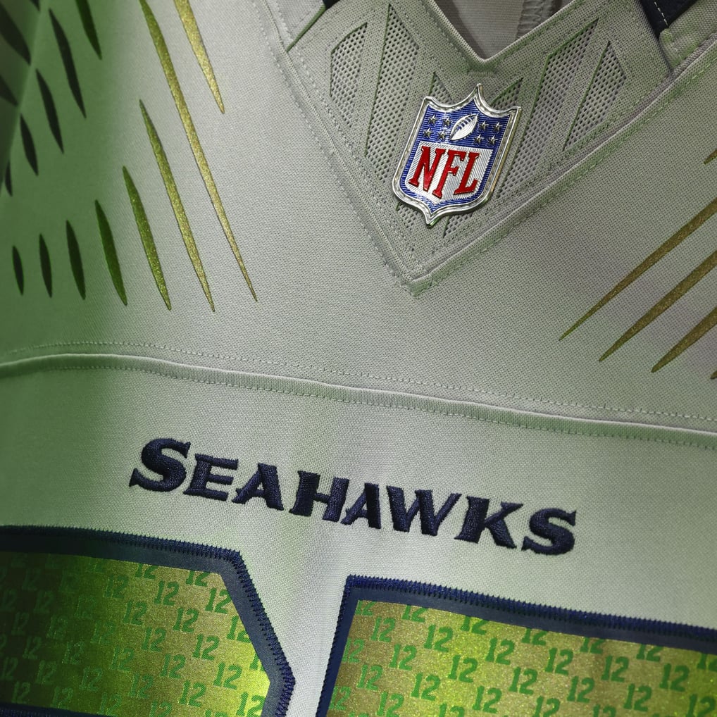 Men's Seattle Seahawks Jaxon Smith-Njigba Nike Gray Rivalries Collection Stitched Limited Jersey - Image 5