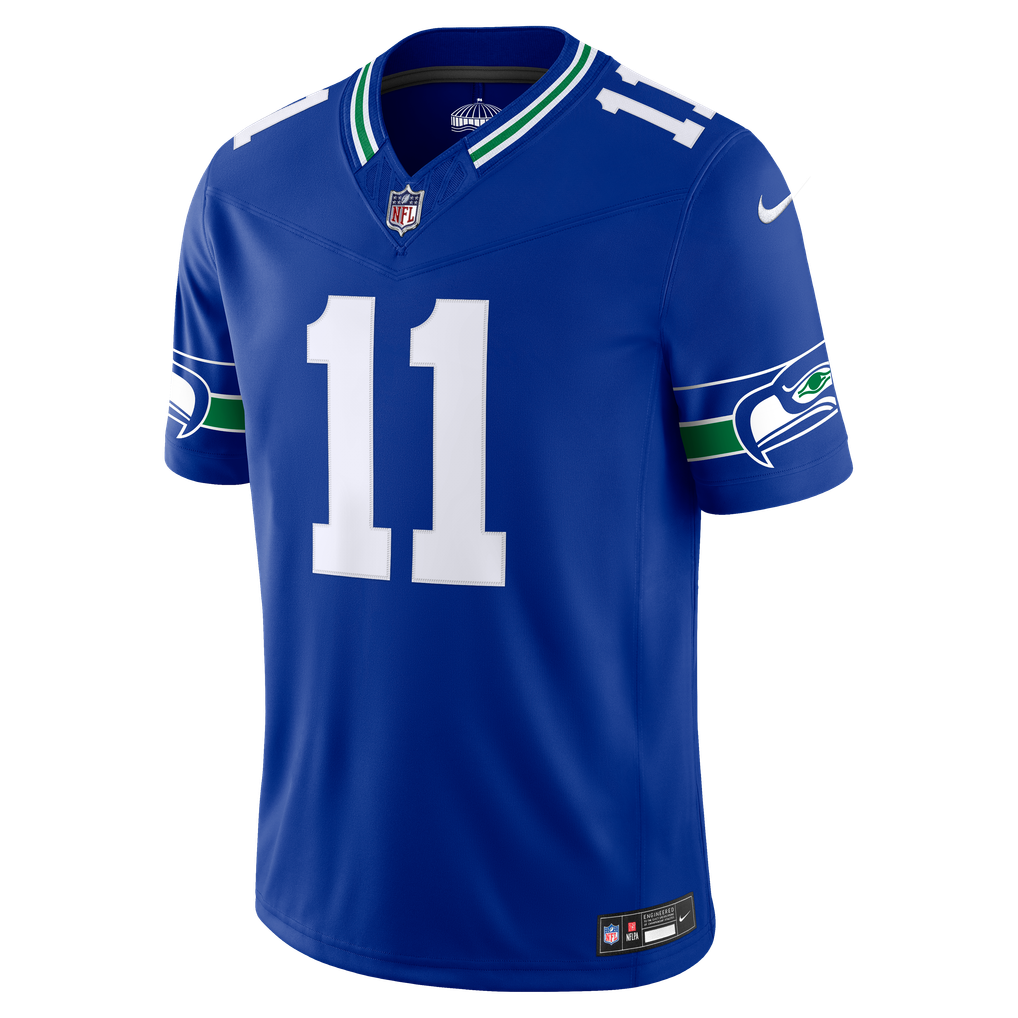 Men's Seattle Seahawks Jaxon Smith-Njigba Nike Royal Alternate Vapor F.U.S.E. Stitched Limited Jersey - Image 3