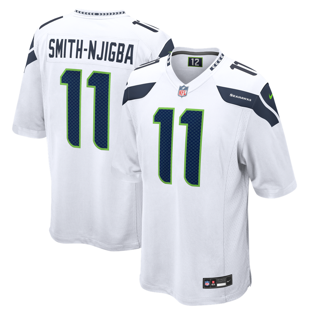 Men's Seattle Seahawks Jaxon Smith-Njigba Nike White Game Jersey - Image 2
