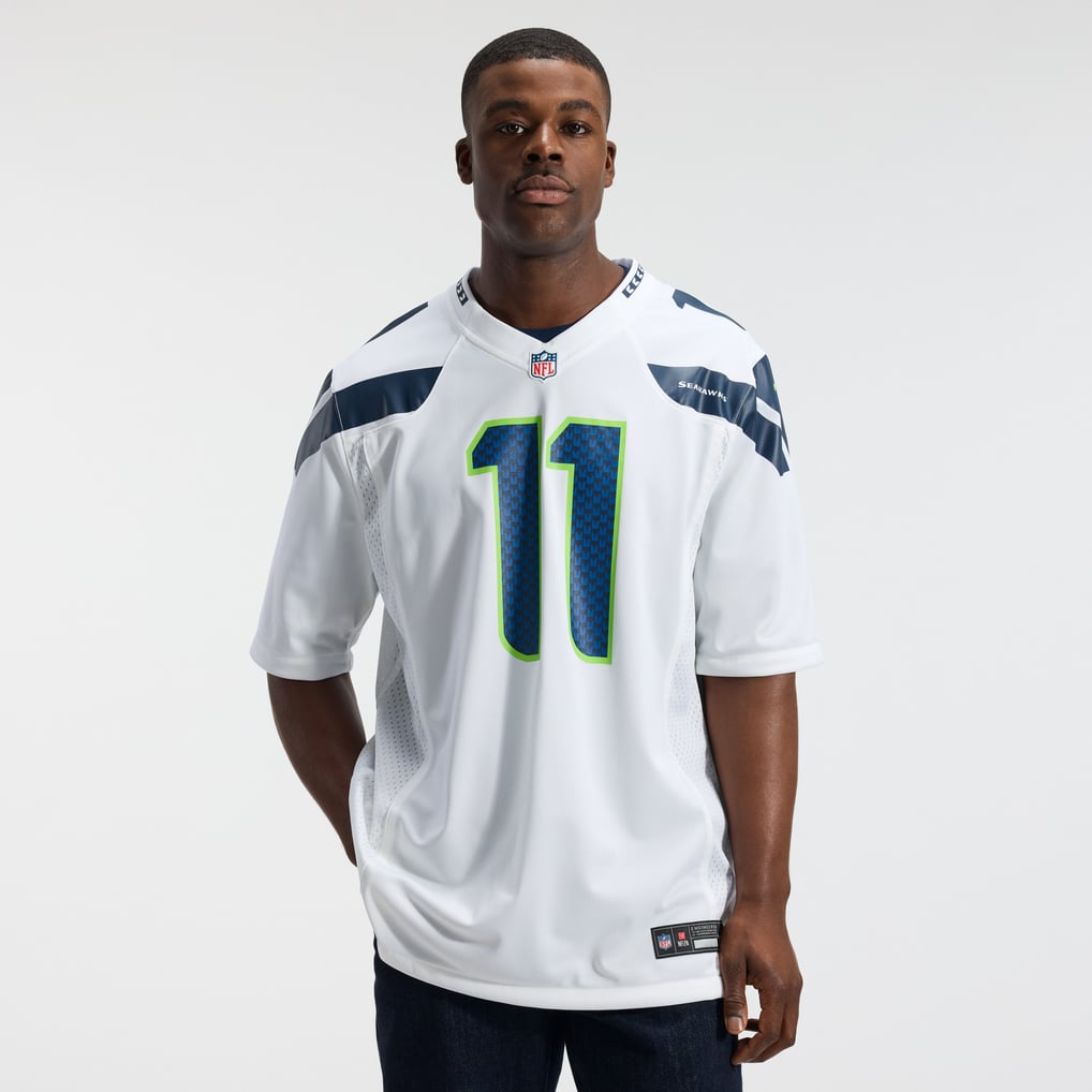 Men's Seattle Seahawks Jaxon Smith-Njigba Nike White Game Jersey - Image 3