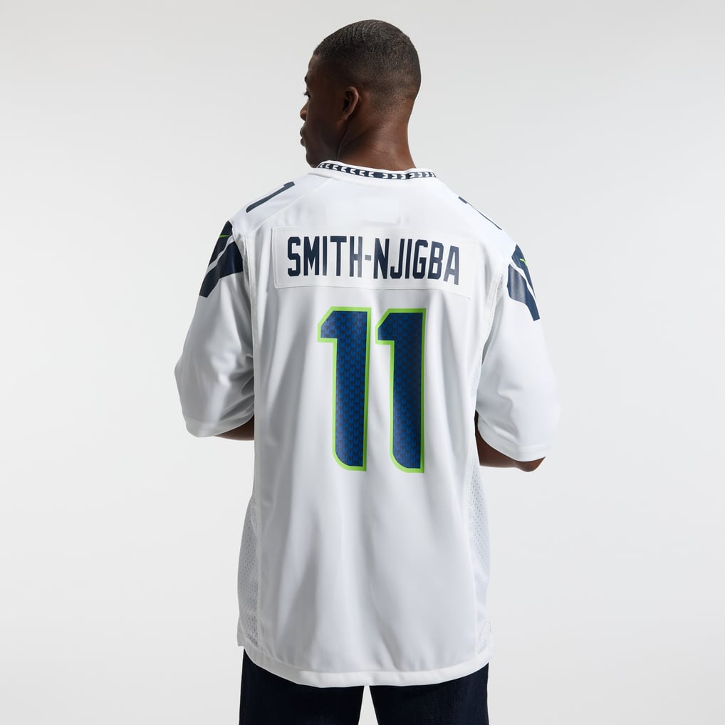 Men's Seattle Seahawks Jaxon Smith-Njigba Nike White Game Jersey - Image 4
