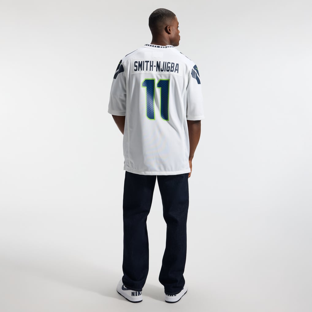 Men's Seattle Seahawks Jaxon Smith-Njigba Nike White Game Jersey - Image 6