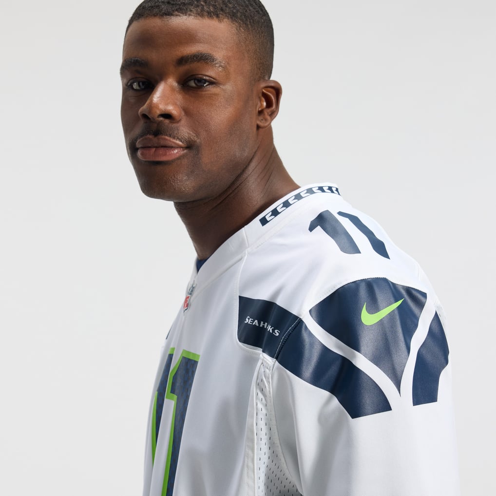 Men's Seattle Seahawks Jaxon Smith-Njigba Nike White Game Jersey - Image 8