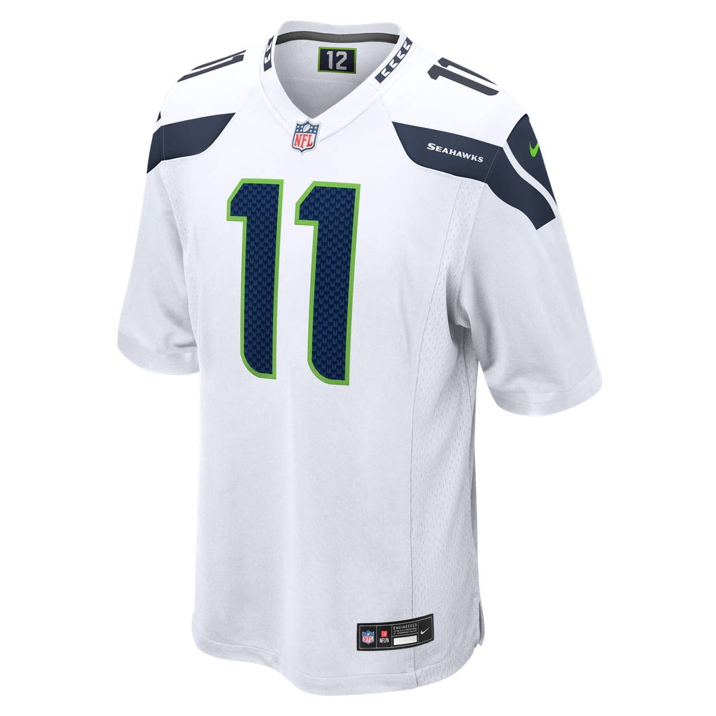 Men's Seattle Seahawks Jaxon Smith-Njigba Nike White Game Jersey - Image 9