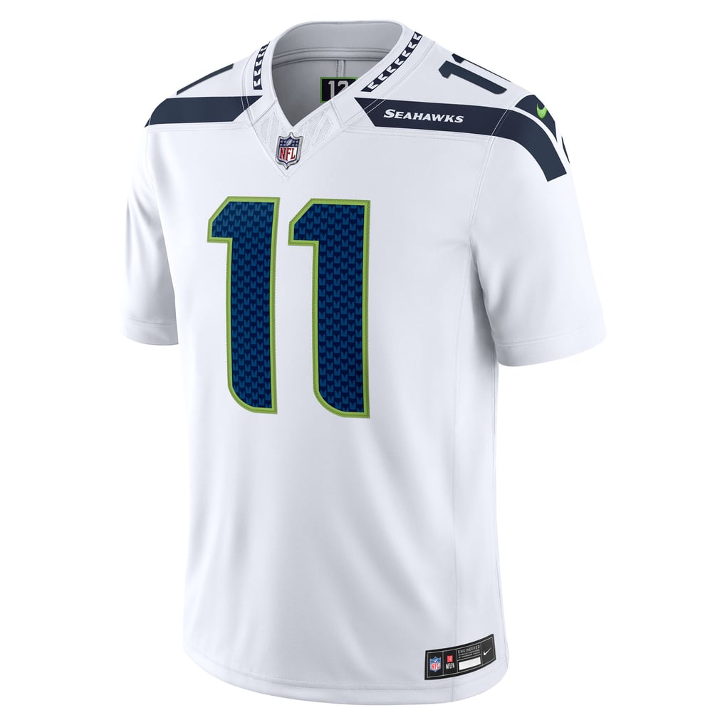 Men's Seattle Seahawks Jaxon Smith-Njigba Nike White Vapor F.U.S.E. Stitched Limited Jersey - Image 3