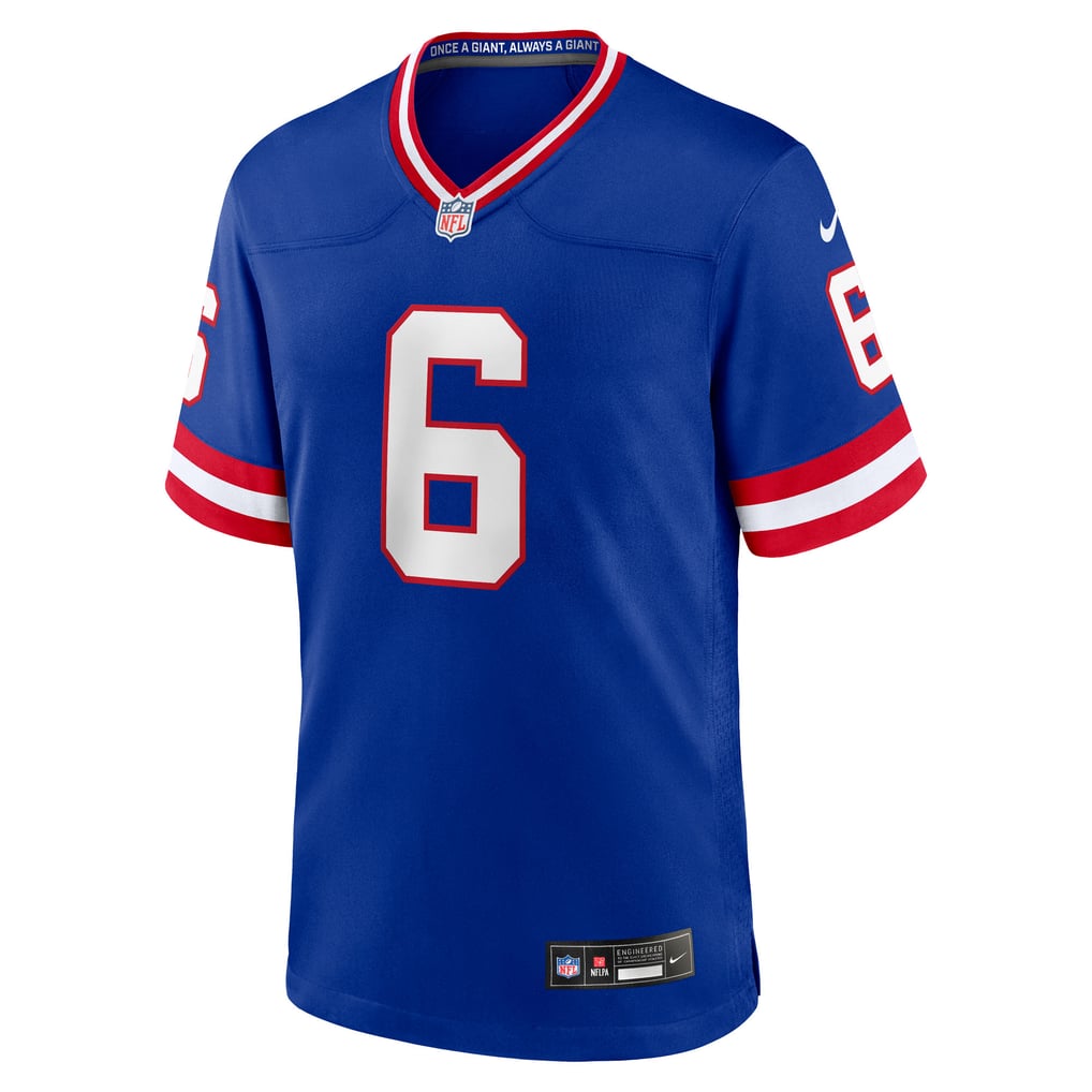 Men's New York Giants Jaxson Dart Nike Royal Alternate 2 Classic Game Jersey - Image 3