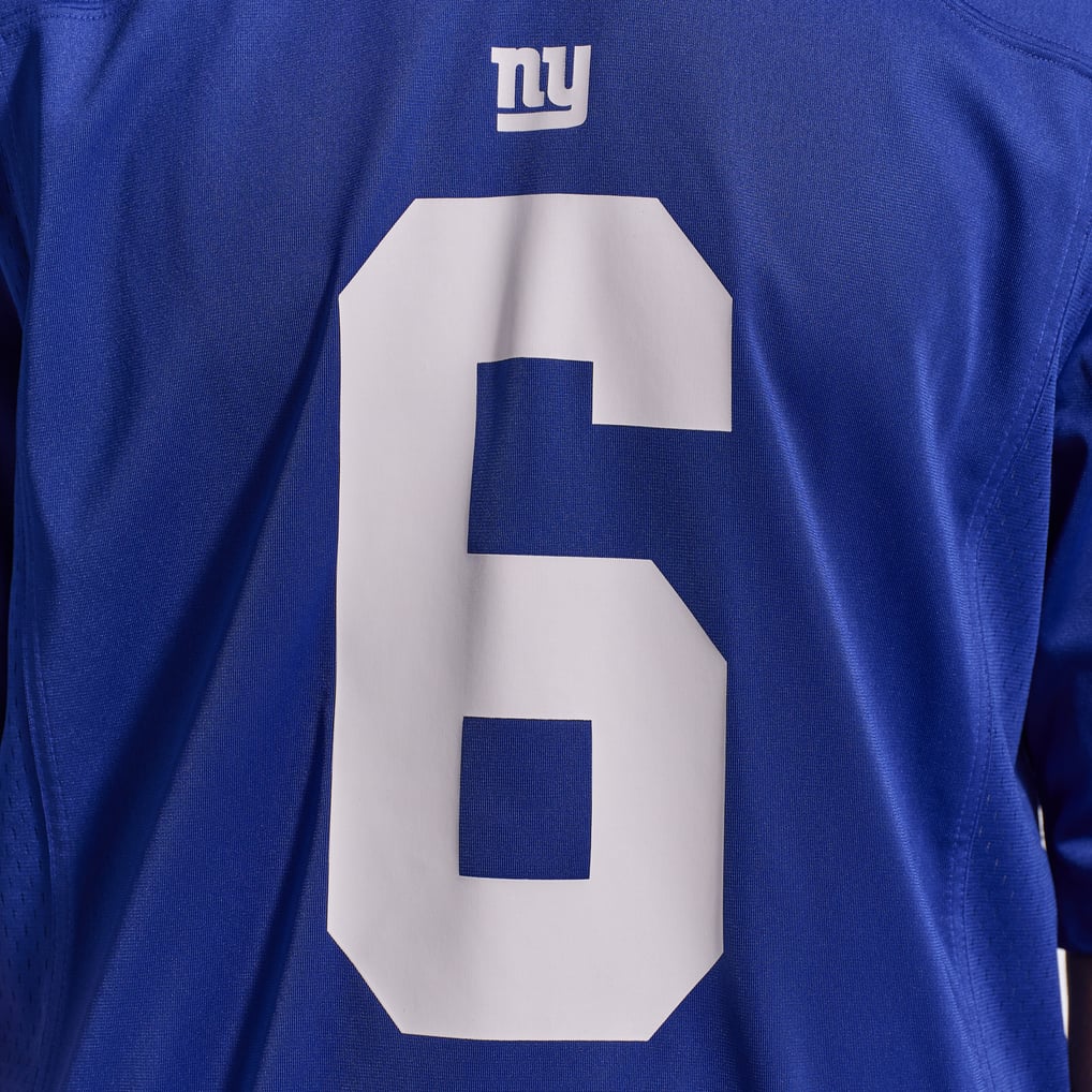 Men's New York Giants Jaxson Dart Nike Royal Team Game Jersey - Image 11