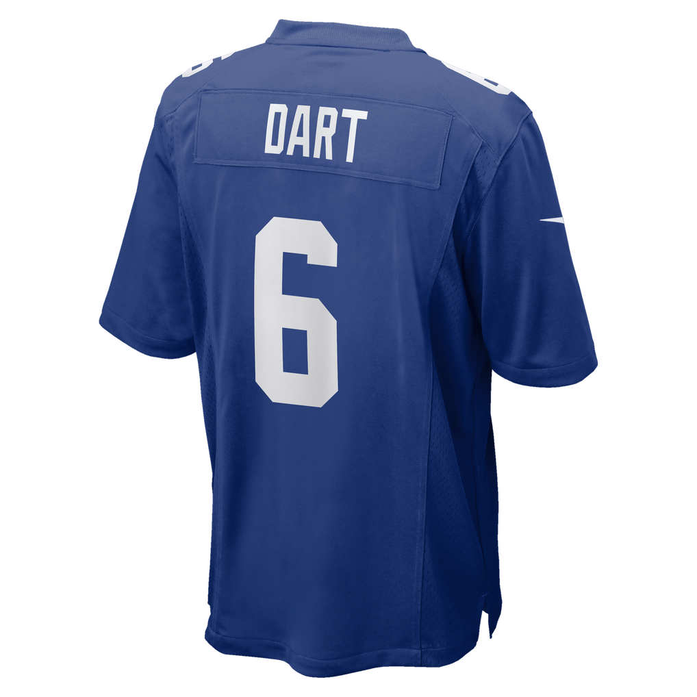 Men's New York Giants Jaxson Dart Nike Royal Team Game Jersey - Image 8